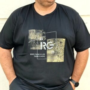 Polera algodon negra re m corta - Imagen 2