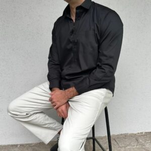 Pantalon gabardina vestir crudo elasticado - Imagen 6
