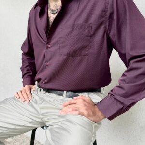 Camisa burdeo líneas traffic - Imagen 3