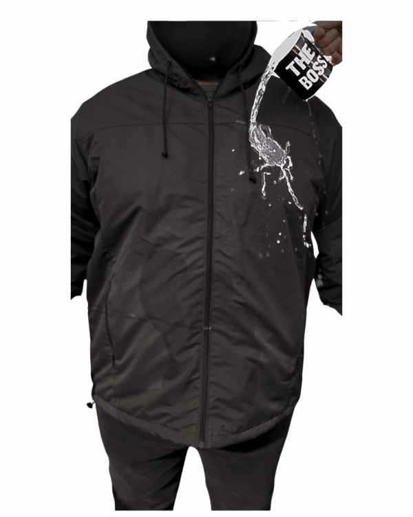 Parja impermeable negra con forro polar 2